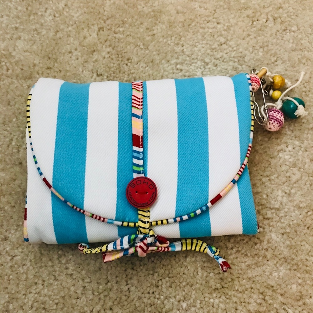 London Soho New York cosmetic bag